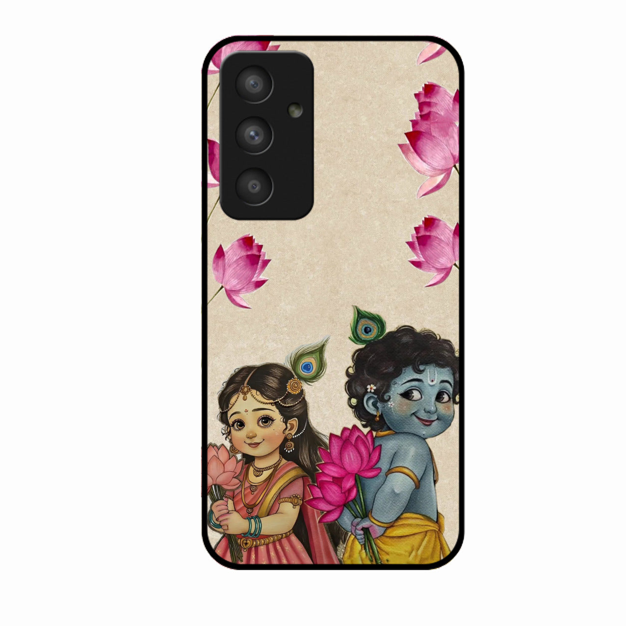 Krishna Eternal Lotus Glass Case for Samsung Galaxy A54 5G