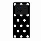 Classic Polka Dot Glass Phone Case for Vivo X80 5G