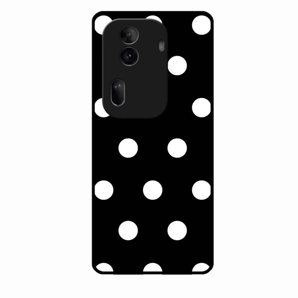 Classic Polka Dot Glass Phone Case for Oppo Reno 11 Pro 5G