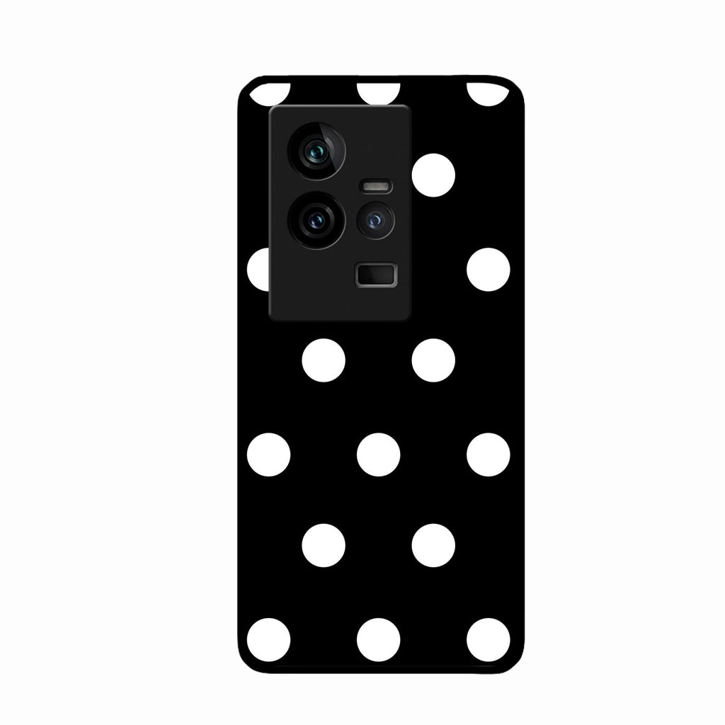 Classic Polka Dot Glass Phone Case for iQOO 11 5G