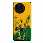 Golden Striker Glass Phone Case for Realme 11X 5G
