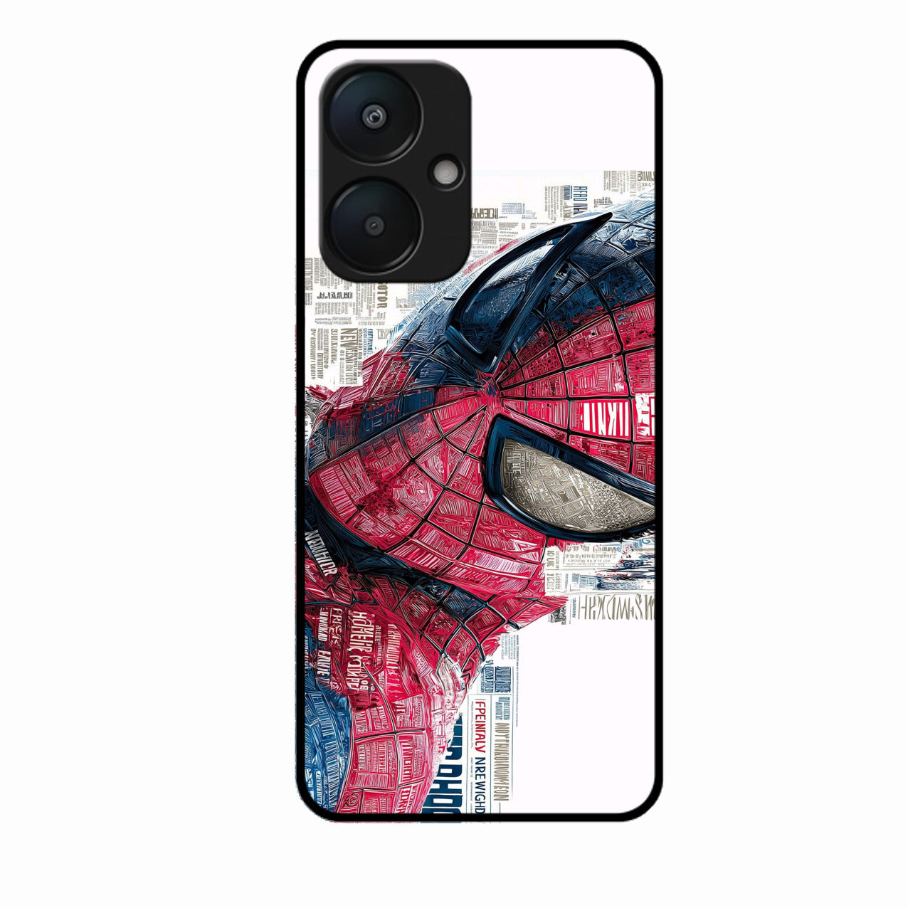 Red Blue Web Hero Glass Phone Cover for Redmi 13C 5G