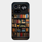 Colorful Bookshelf Art Glass Case Cover for Nothing Phone 4A Pro 5G