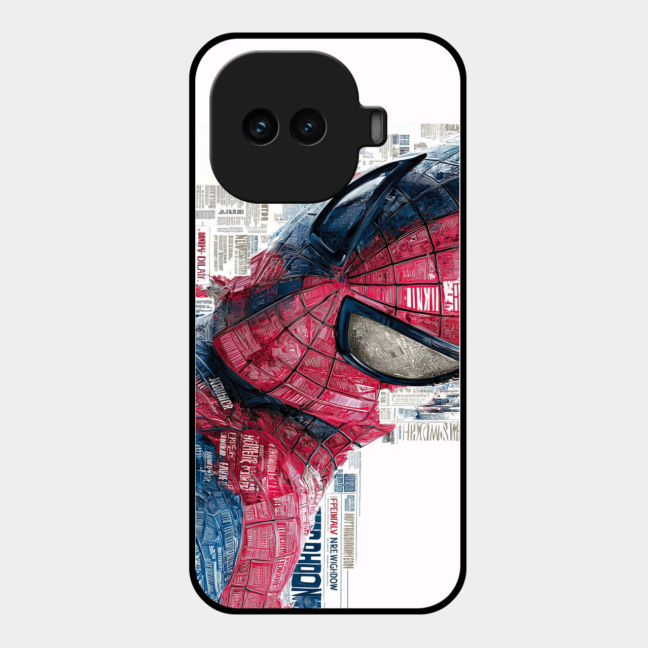 Red Blue Web Hero Glass Phone Cover for iQOO 15R 5G