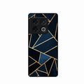 Midnight Gold Geometric Premium Glass Phone Case for Oneplus 10 Pro 5G