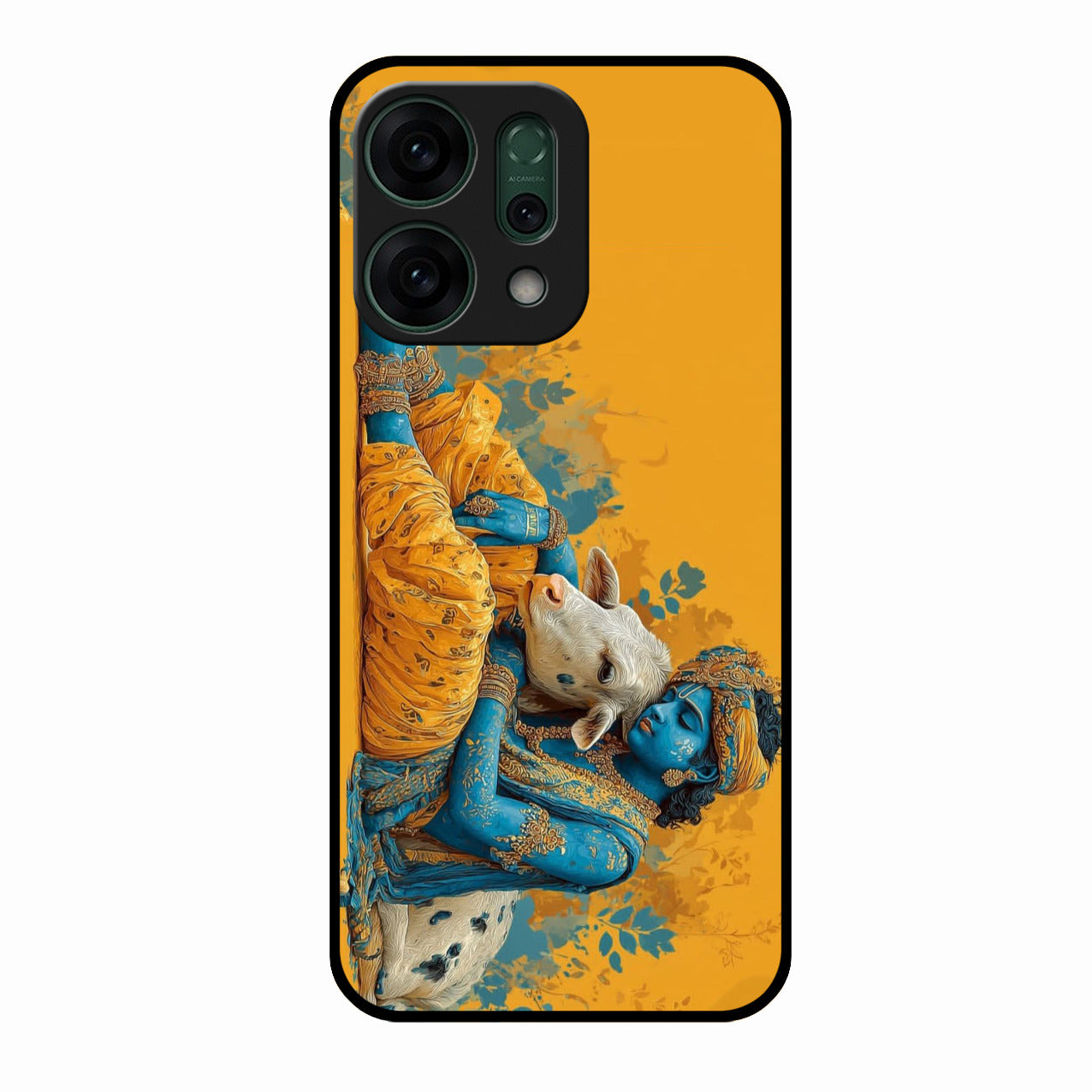 Divine Krishna Gopal Premium Glass Phone Case for Oppo Reno 14 5G