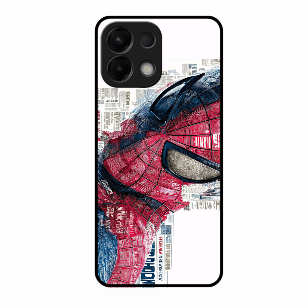 Red Blue Web Hero Glass Phone Cover for Oppo K13 5G