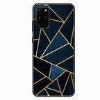 Midnight Gold Geometric Premium Glass Phone Case for Samsung Galaxy S20 Plus