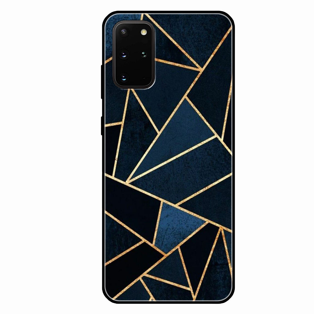 Midnight Gold Geometric Premium Glass Phone Case for Samsung Galaxy S20 Plus