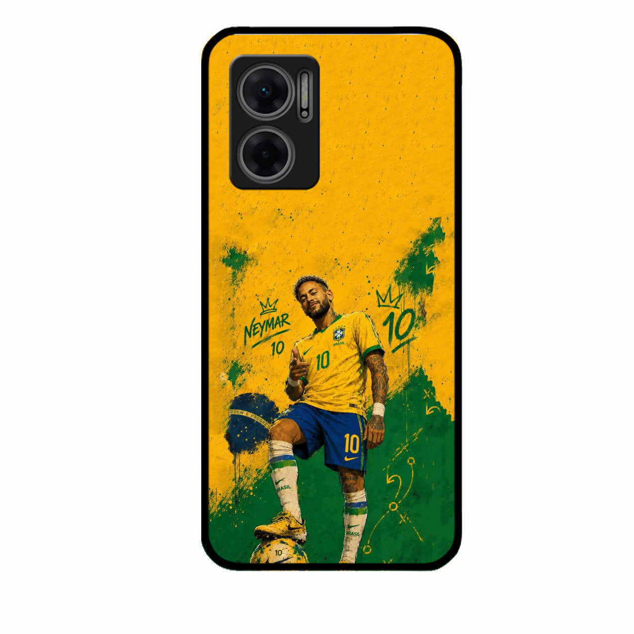 Golden Striker Glass Phone Case for Redmi 11 Prime 5G