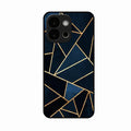 Midnight Gold Geometric Premium Glass Phone Case for Oneplus 13S 5G