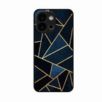 Midnight Gold Geometric Premium Glass Phone Case for Oneplus 13S 5G