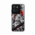 Itachi Uchiha Manga Collage Glass Phone Case for Motorola Edge 50 Neo