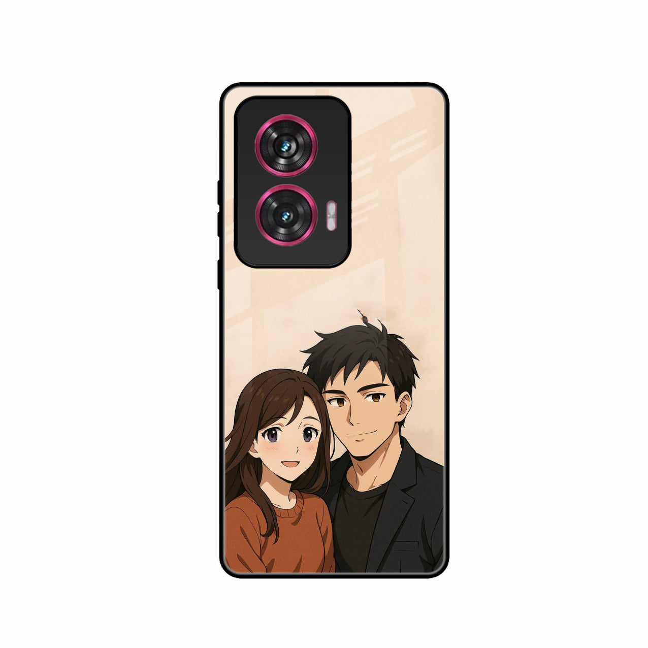 Custom Personalised Art Photo Glass Case for Motorola Edge 50 Fusion 5G