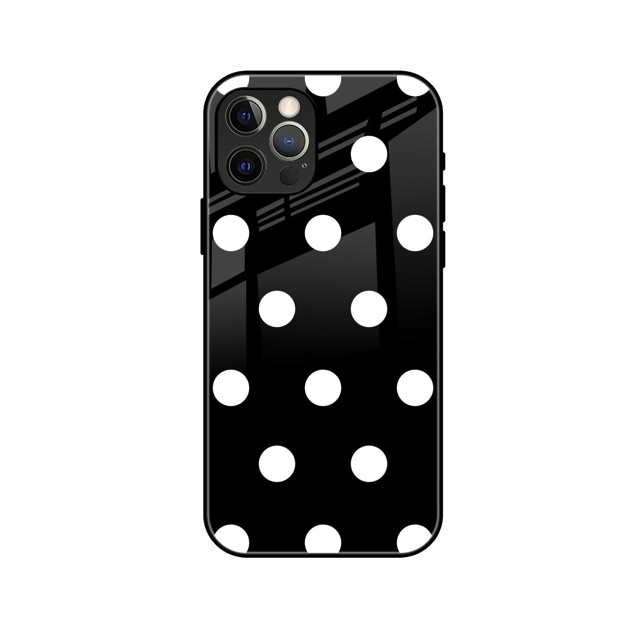 Classic Polka Dot Glass Phone Case for iPhone 12 Pro