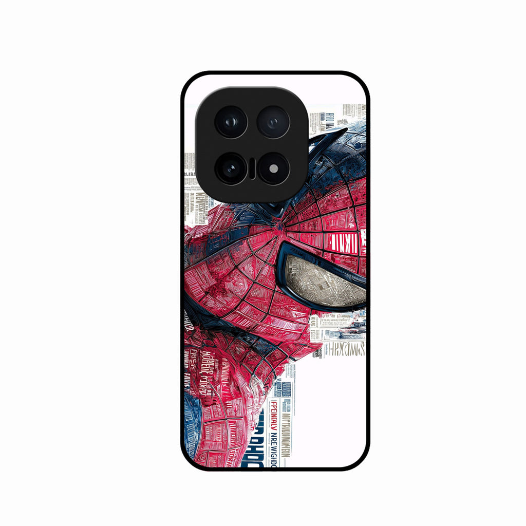 Red Blue Web Hero Glass Phone Cover for iQOO 15 5G