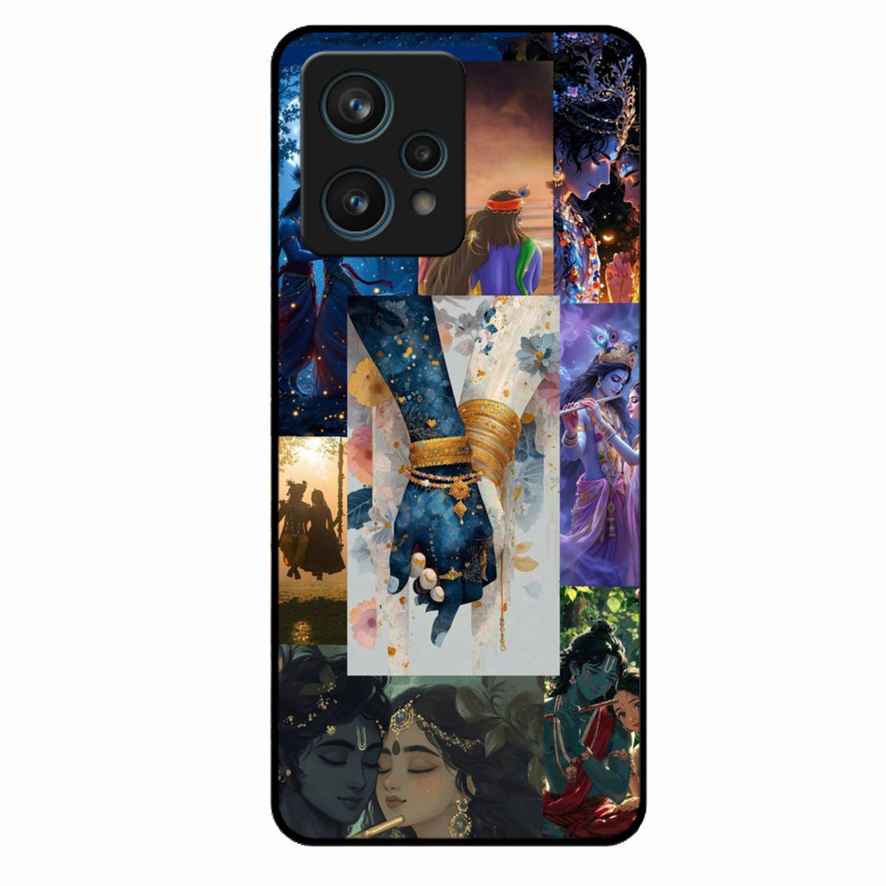 Eternal Radha Krishna Love Glass Phone Case for iPhone 12 Pro