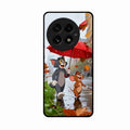 Rainy Day Cartoon Glass Phone Case for Oneplus 13 5G