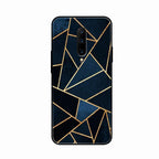 Midnight Gold Geometric Premium Glass Phone Case for Oneplus 7 Pro