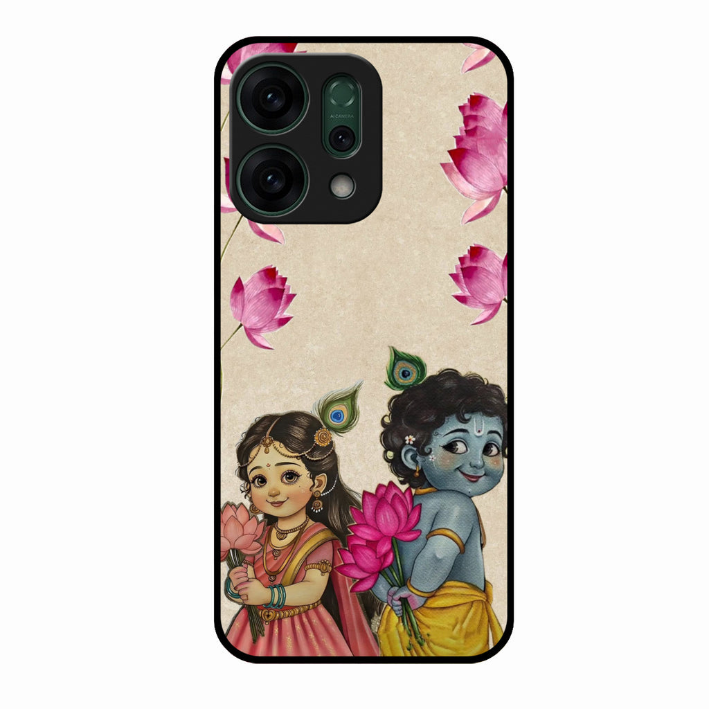 Krishna Eternal Lotus Glass Case for Oppo Reno 14 5G