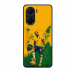 Golden Striker Glass Phone Case for Vivo V29E 5G
