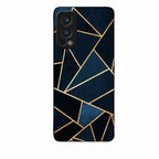 Midnight Gold Geometric Premium Glass Phone Case for Oneplus Nord 2 5G