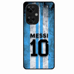 Blue Stripes Number 10 Football Glass Phone Case for Oneplus Nord Ce 3 Lite 5G
