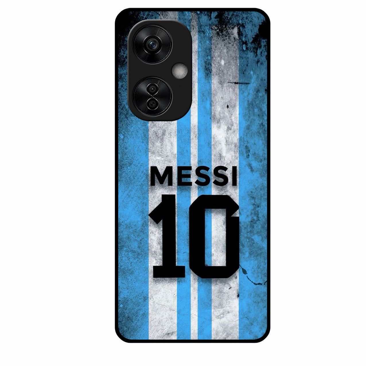 Blue Stripes Number 10 Football Glass Phone Case for Oneplus Nord Ce 3 Lite 5G