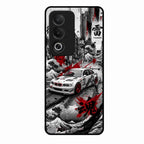 Japanese Wave Drift Racing Premium Glass Phone Case for Oppo K12X 5G