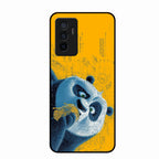 Cute Panda Sketch Premium Glass Phone Case for Vivo Y75 4G