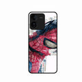 Red Blue Web Hero Glass Phone Cover for iQOO Z9 5G