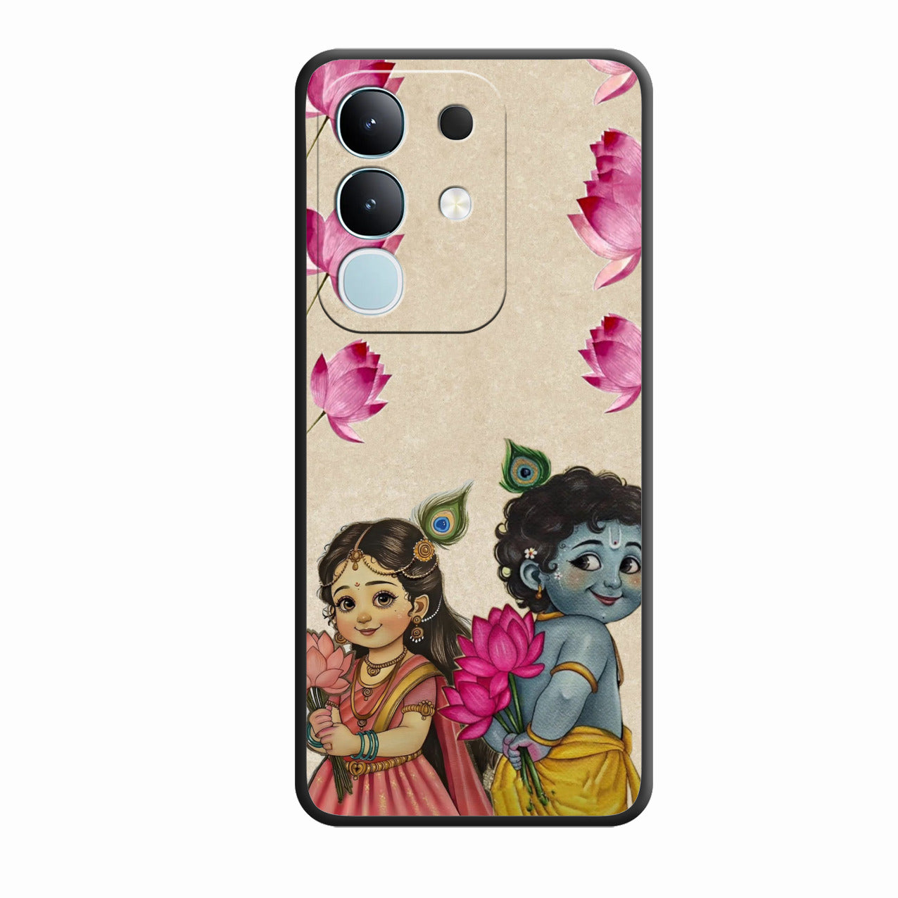 Krishna Eternal Lotus Glass Case for Vivo Y31 Pro 5G