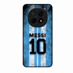 Blue Stripes Number 10 Football Glass Phone Case for Oppo F29 Pro 5G