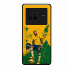 Golden Striker Glass Phone Case for Vivo X80 5G