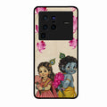 Krishna Eternal Lotus Glass Case for Vivo X80 Pro 5G