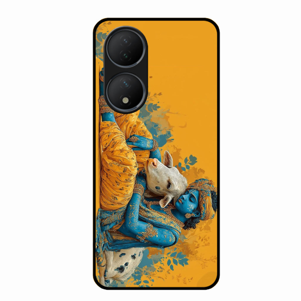 Divine Krishna Gopal Premium Glass Phone Case for Vivo Y100A 5G