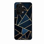 Midnight Gold Geometric Premium Glass Phone Case for Oneplus Nord 3 5G