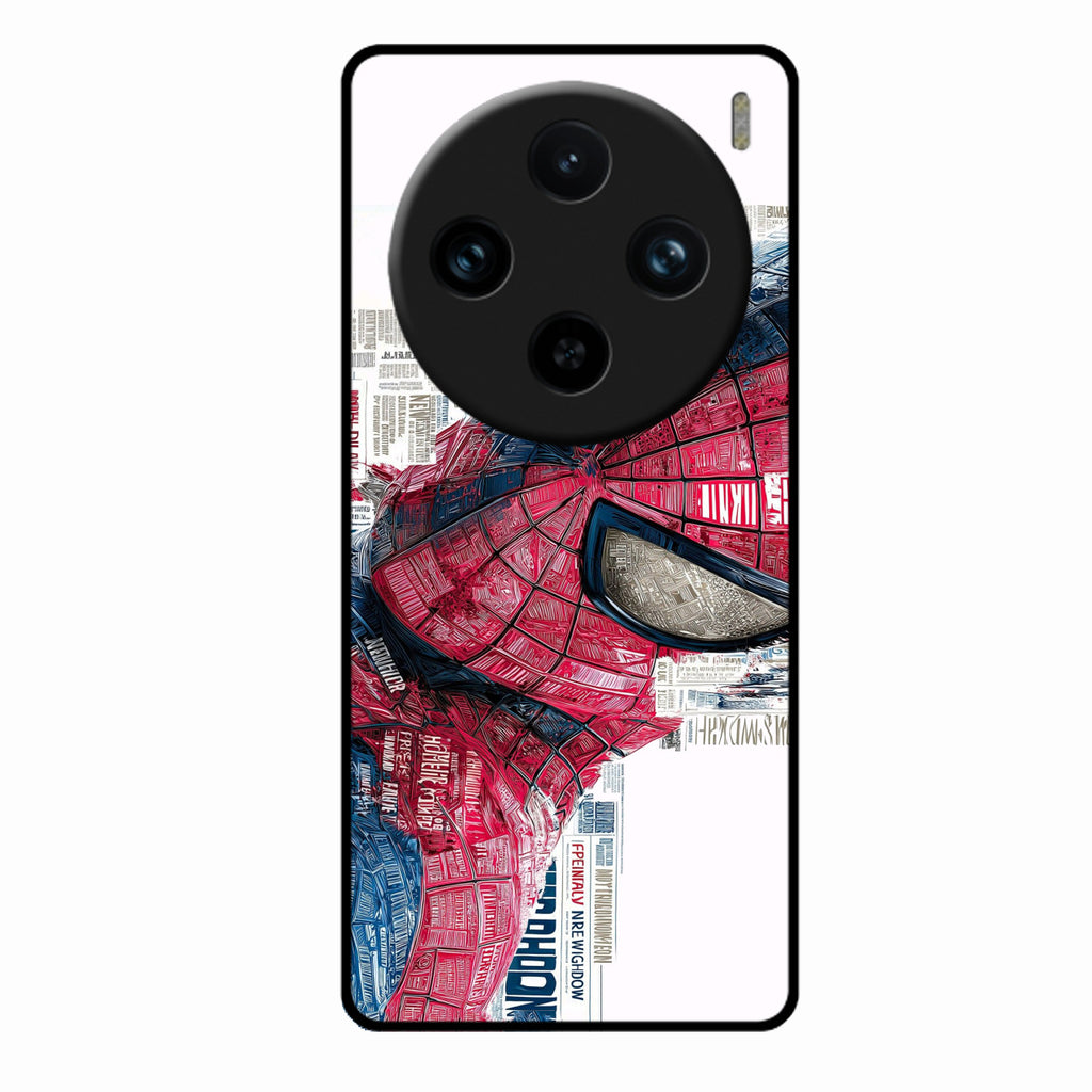 Red Blue Web Hero Glass Phone Cover for Vivo X100 5G - ShopOnCliQ