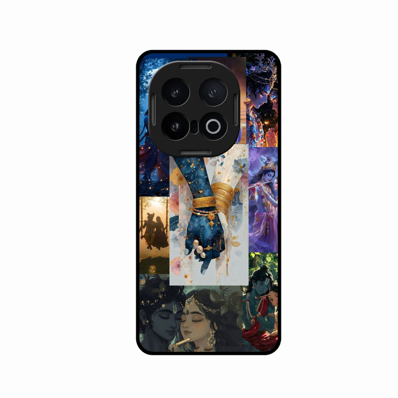 Eternal Radha Krishna Love Glass Phone Case for iQOO 13 5G