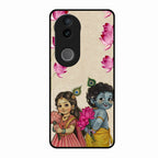 Krishna Eternal Lotus Glass Case for Vivo V50E 5G