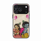 Krishna Eternal Lotus Glass Case for iPhone 17 Pro Max