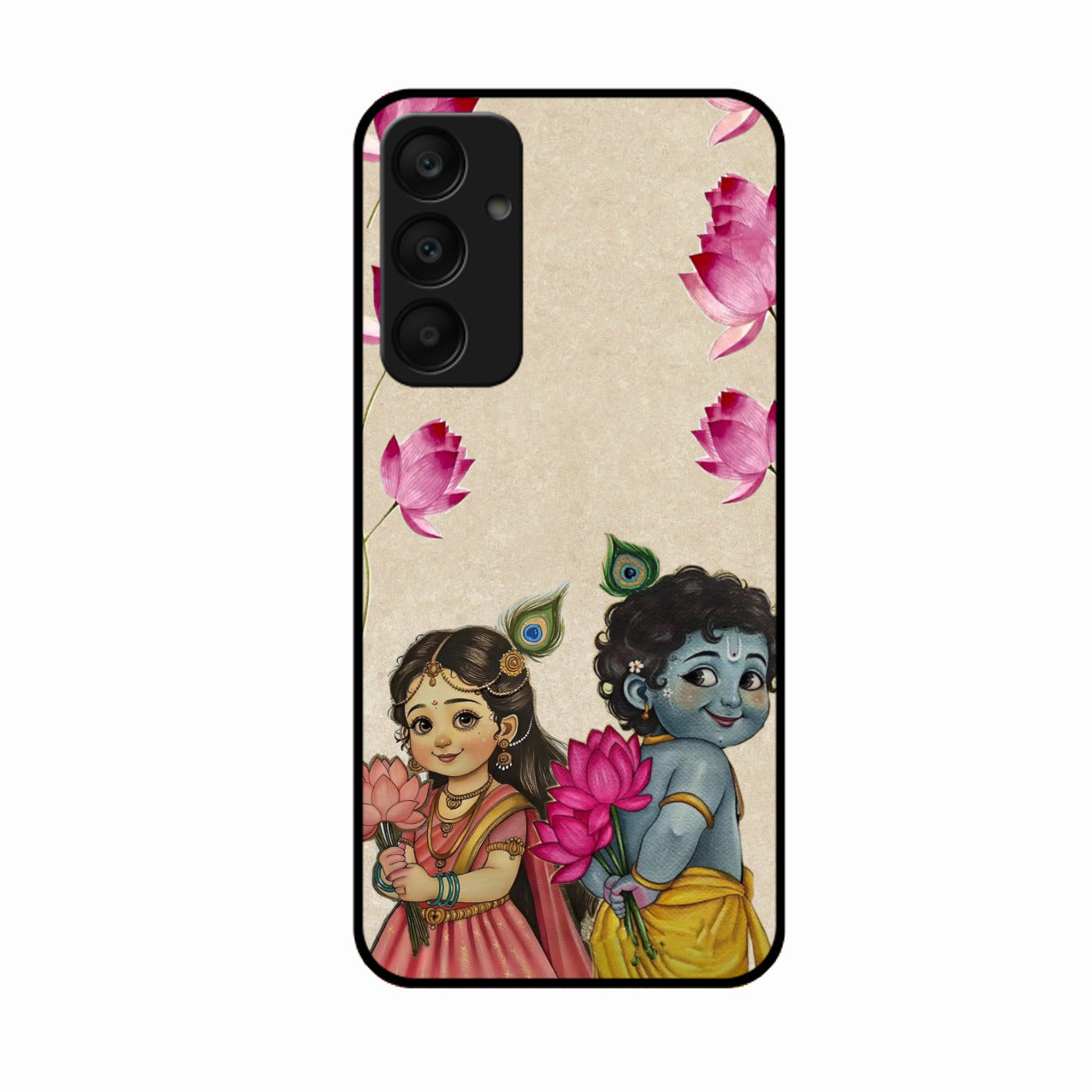 Krishna Eternal Lotus Glass Case for Samsung Galaxy A25 5G