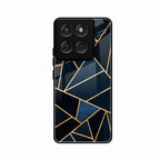 Midnight Gold Geometric Premium Glass Phone Case for Motorola Edge 60 5G