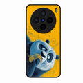 Cute Panda Sketch Premium Glass Phone Case for Vivo X200 5G