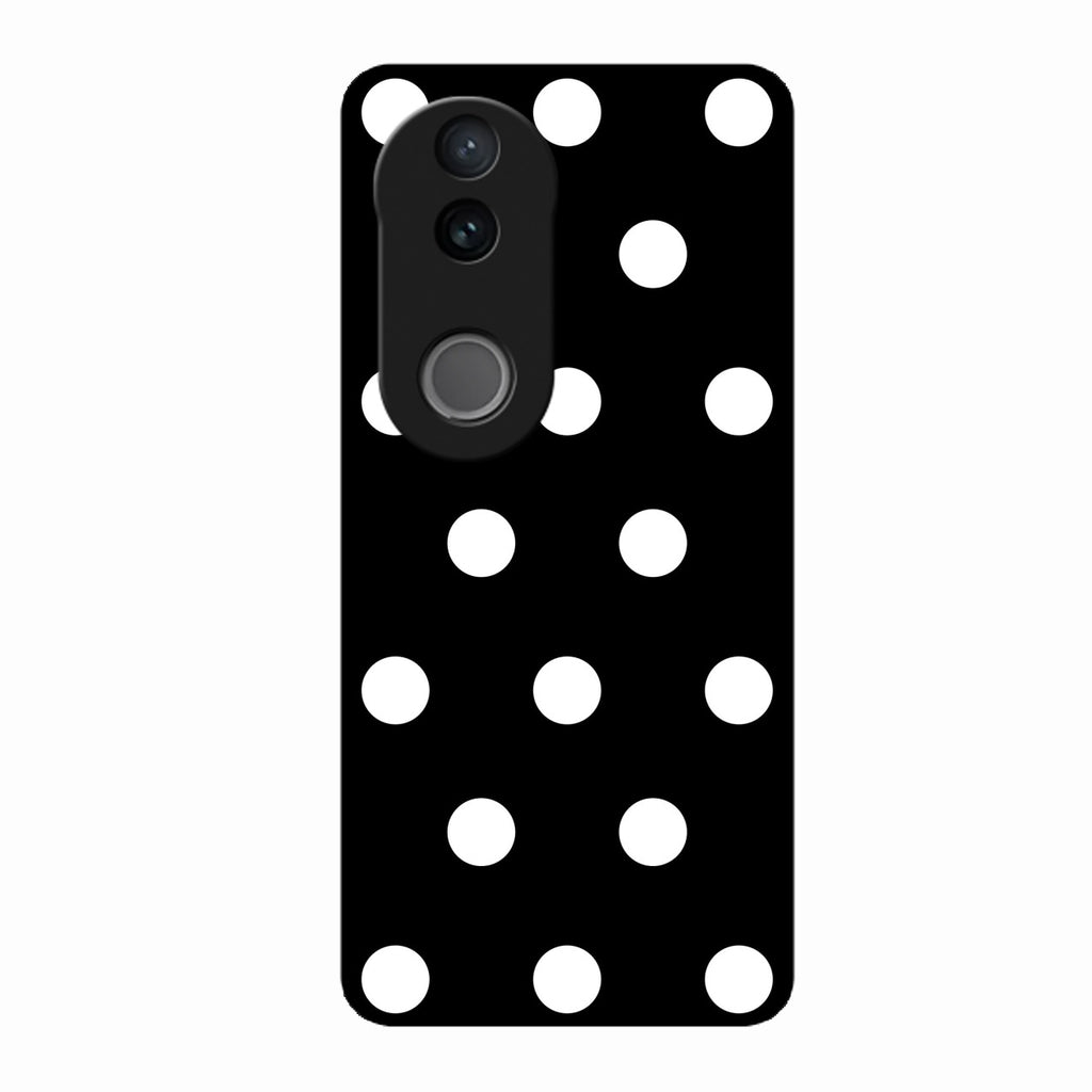Classic Polka Dot Glass Phone Case for Vivo V50E 5G