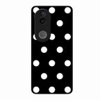 Classic Polka Dot Glass Phone Case for Vivo V50E 5G
