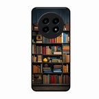 Colorful Bookshelf Art Glass Case Cover for Realme 14 Pro Lite 5G