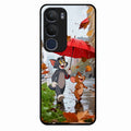 Rainy Day Cartoon Glass Phone Case for Vivo Y29 5G