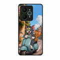 Cartoon Scooter Adventure Premium Glass Phone Case for Realme 15 5G