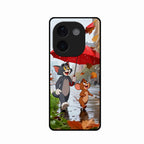 Rainy Day Cartoon Glass Phone Case for iQOO Z9S Pro 5G